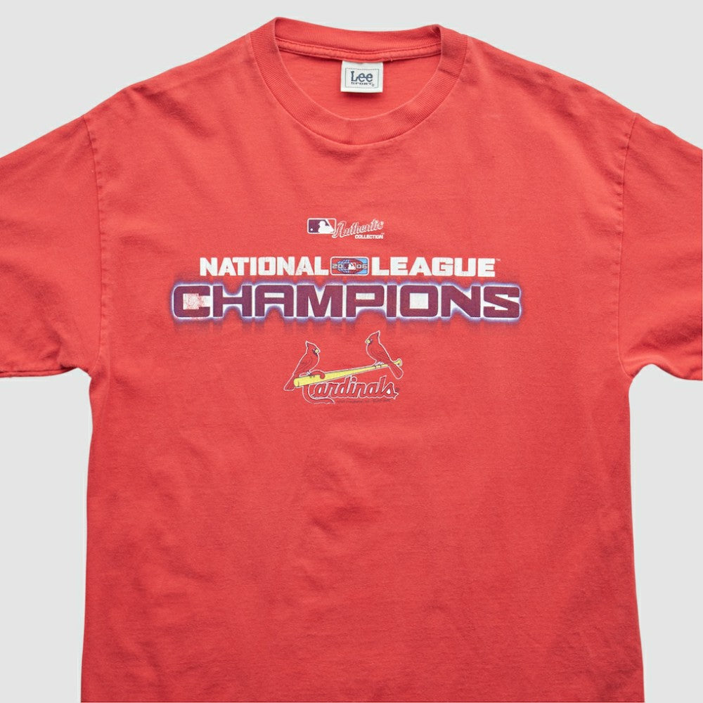 St. Louis Cardinals Lee Apparel 2000s T-Shirt - Red - M by Fanatics Real Vintage T-shirts
