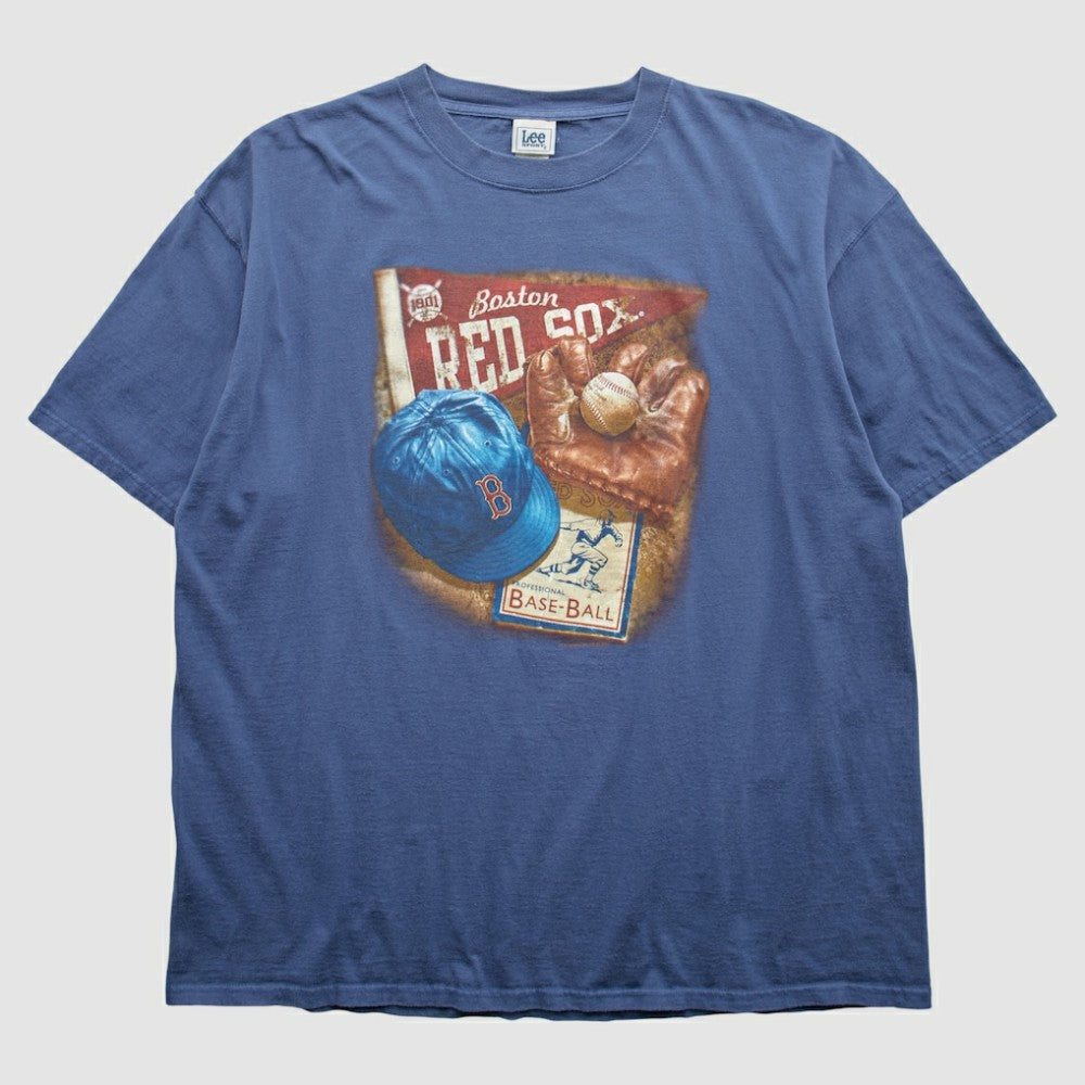 Boston Red Sox Lee Apparel 2000s T-Shirt - Blue - 3XL by Fanatics Real Vintage T-shirts