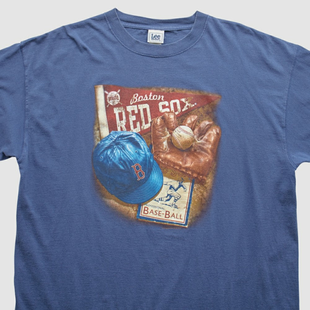 Boston Red Sox Lee Apparel 2000s T-Shirt - Blue - 3XL by Fanatics Real Vintage T-shirts