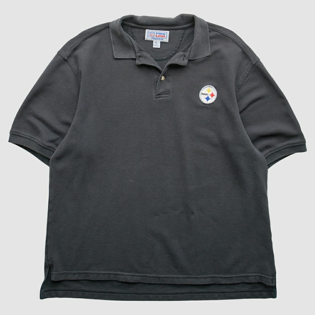 Pittsburgh Steelers Starter 90s Polo Black Vintage