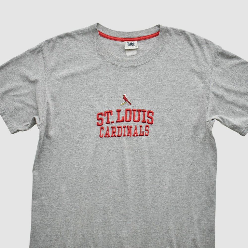 St. Louis Cardinals Lee Apparel 2000s T-Shirt - Gray - L by Fanatics Real Vintage T-shirts