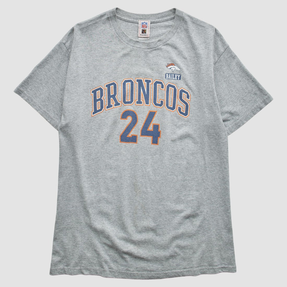 Denver Broncos NFL 2000s T-Shirt Gray Vintage