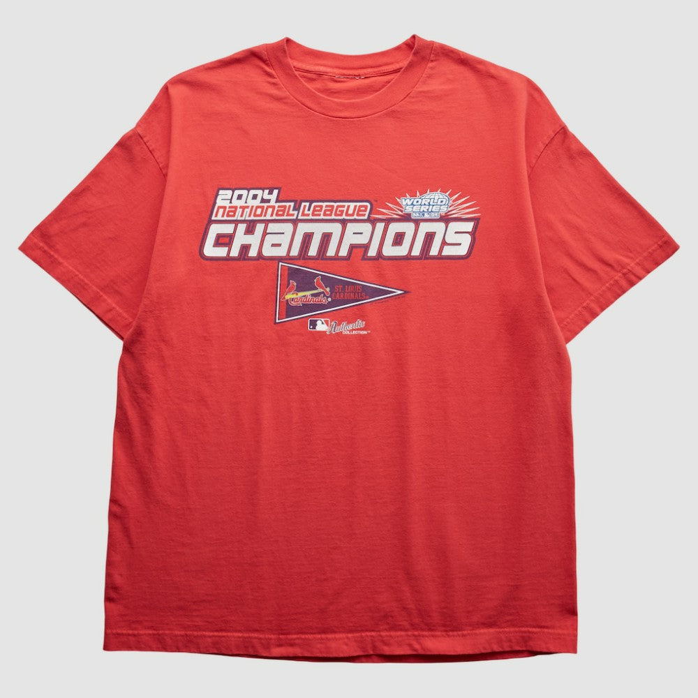 St. Louis Cardinals 2004 T-Shirt - Red - M by Fanatics Real Vintage T-shirts