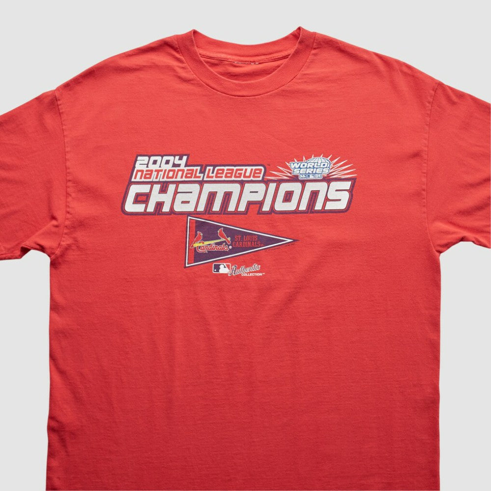 St. Louis Cardinals 2004 T-Shirt - Red - M by Fanatics Real Vintage T-shirts
