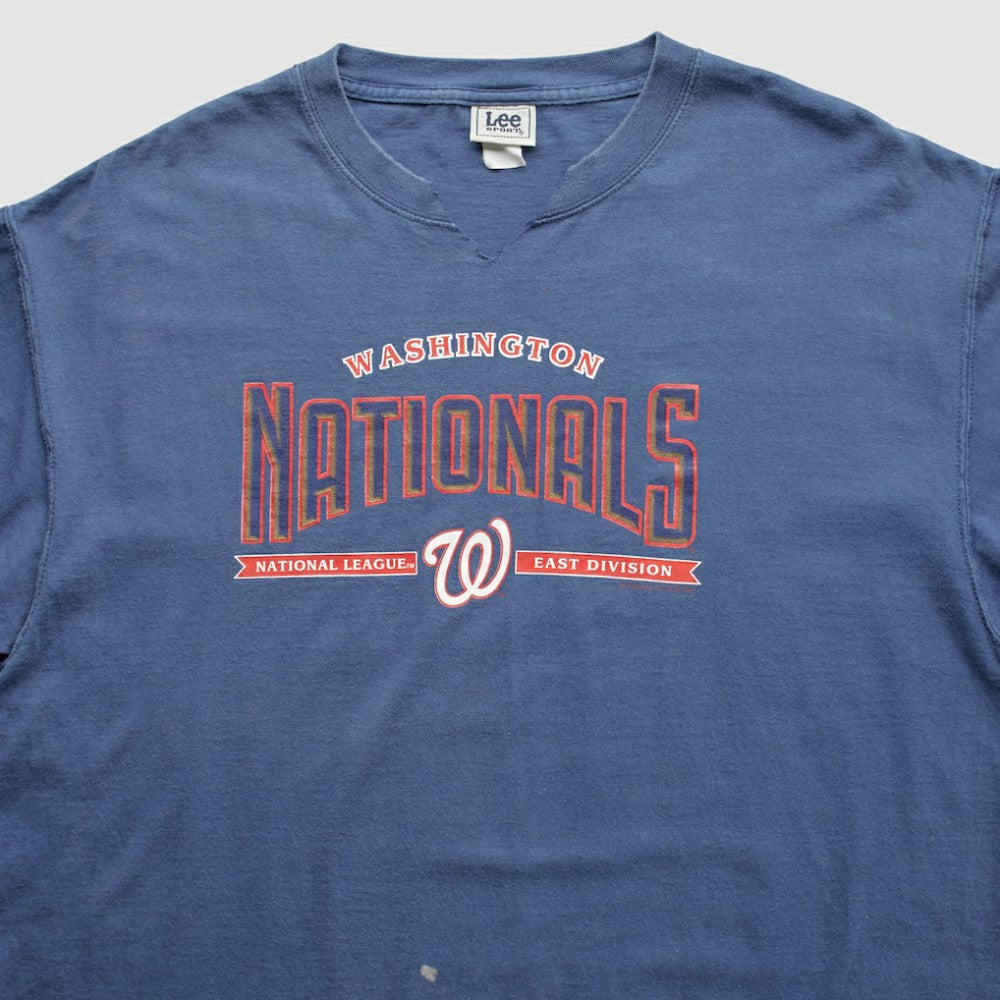 Washington Nationals Lee Apparel 2000s T-Shirt - Blue - 2XL by Fanatics Real Vintage T-shirts