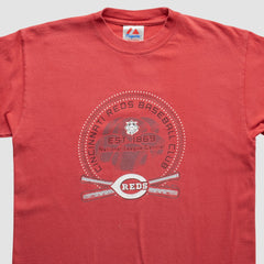 Cincinnati Reds Majestic 2000s T-Shirt - Red - XS by Fanatics Real Vintage T-shirts