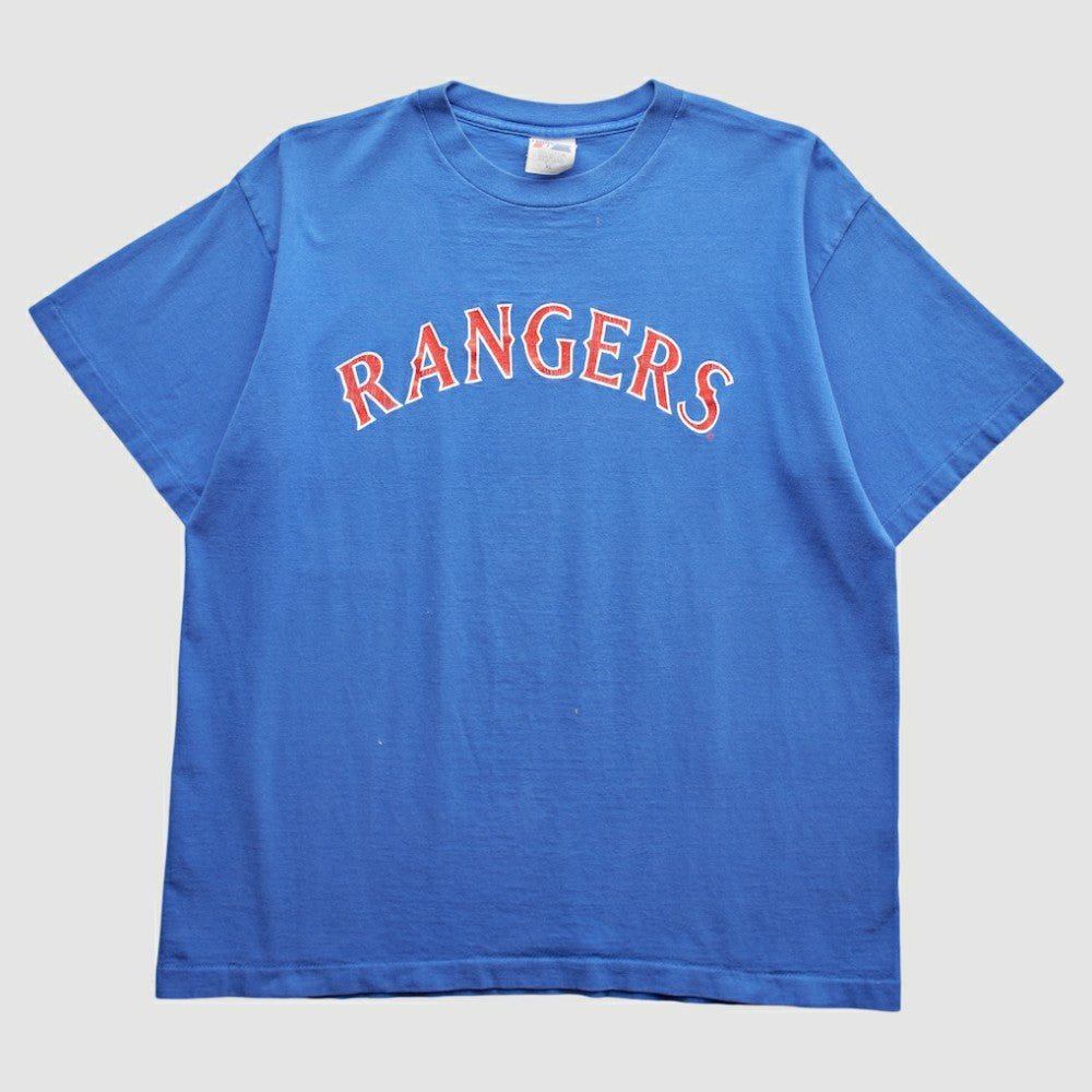 Texas Rangers 2000s T-Shirt - Blue - L by Fanatics Real Vintage T-shirts