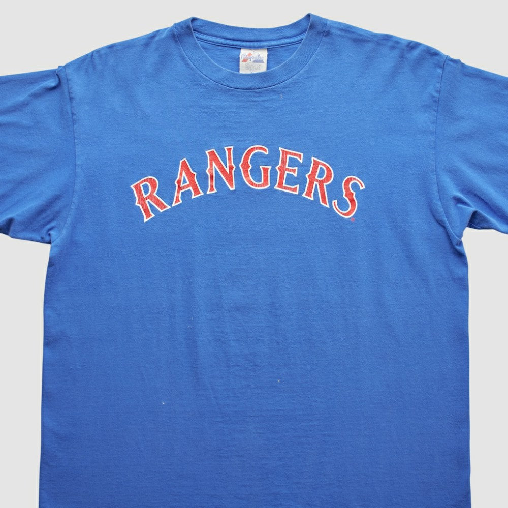 Texas Rangers 2000s T-Shirt - Blue - L by Fanatics Real Vintage T-shirts