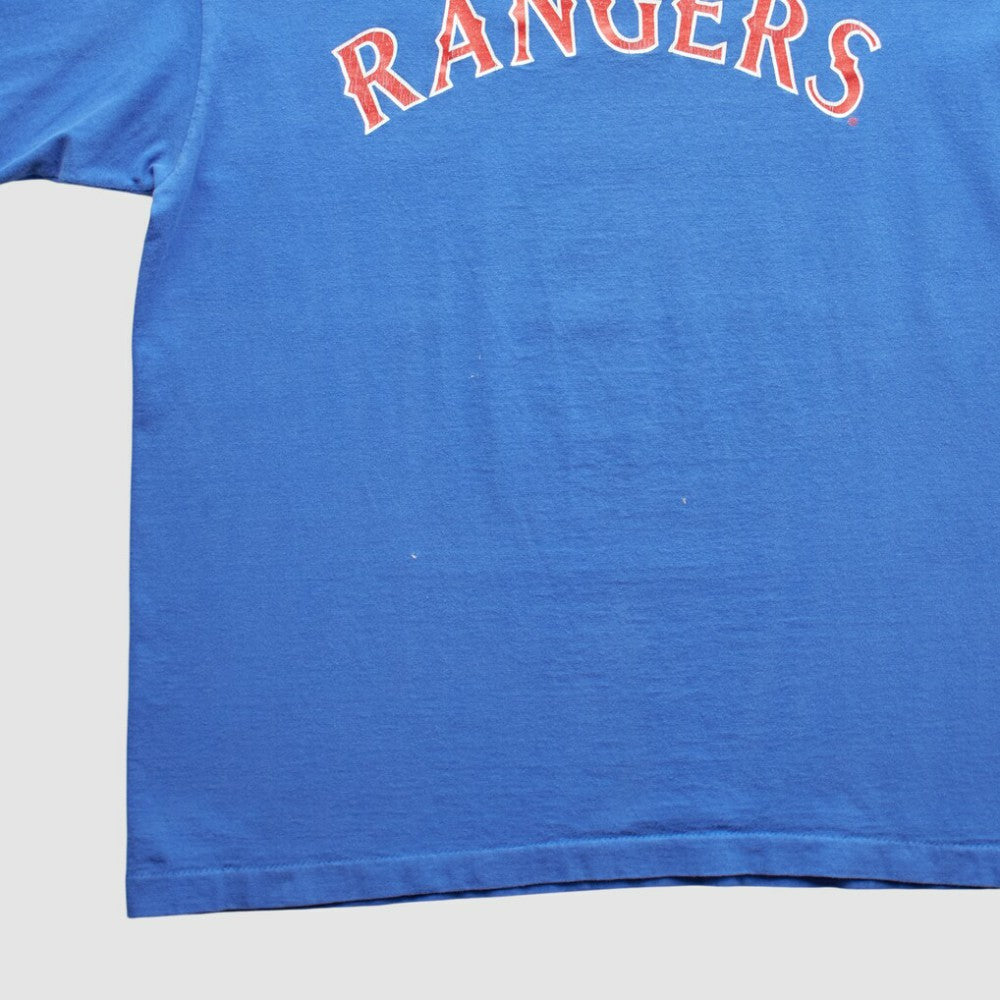 Texas Rangers 2000s T-Shirt - Blue - L by Fanatics Real Vintage T-shirts