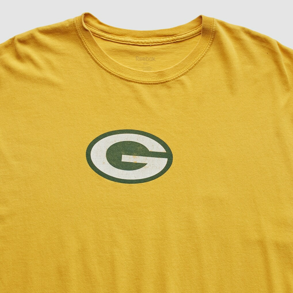 Green Bay Packers Reebok 2000s T-Shirt Yellow Vintage