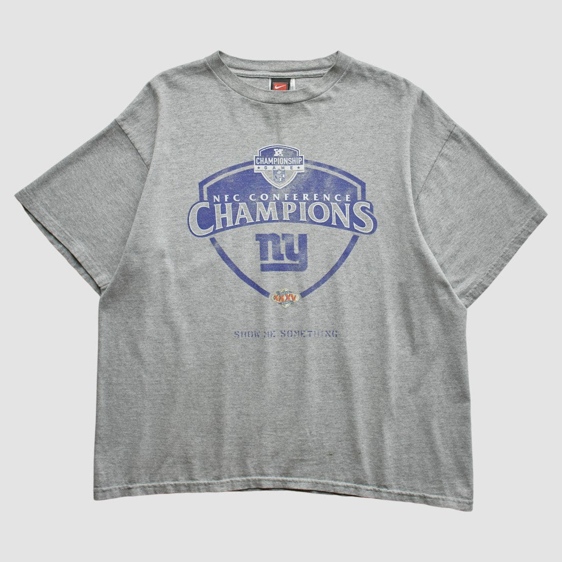 New York Giants 2000 T-Shirt Gray Vintage