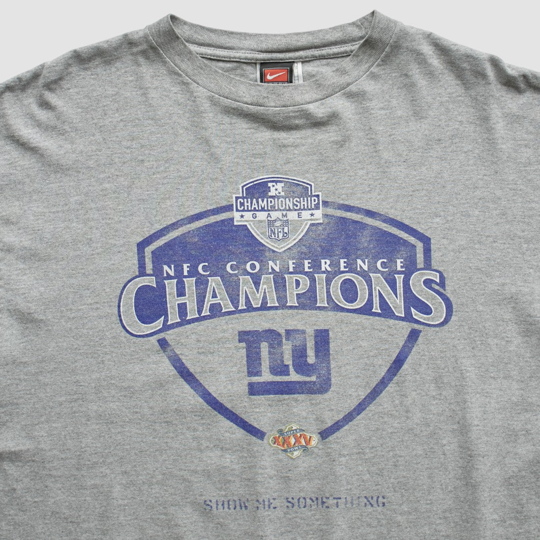 New York Giants 2000 T-Shirt Gray Vintage