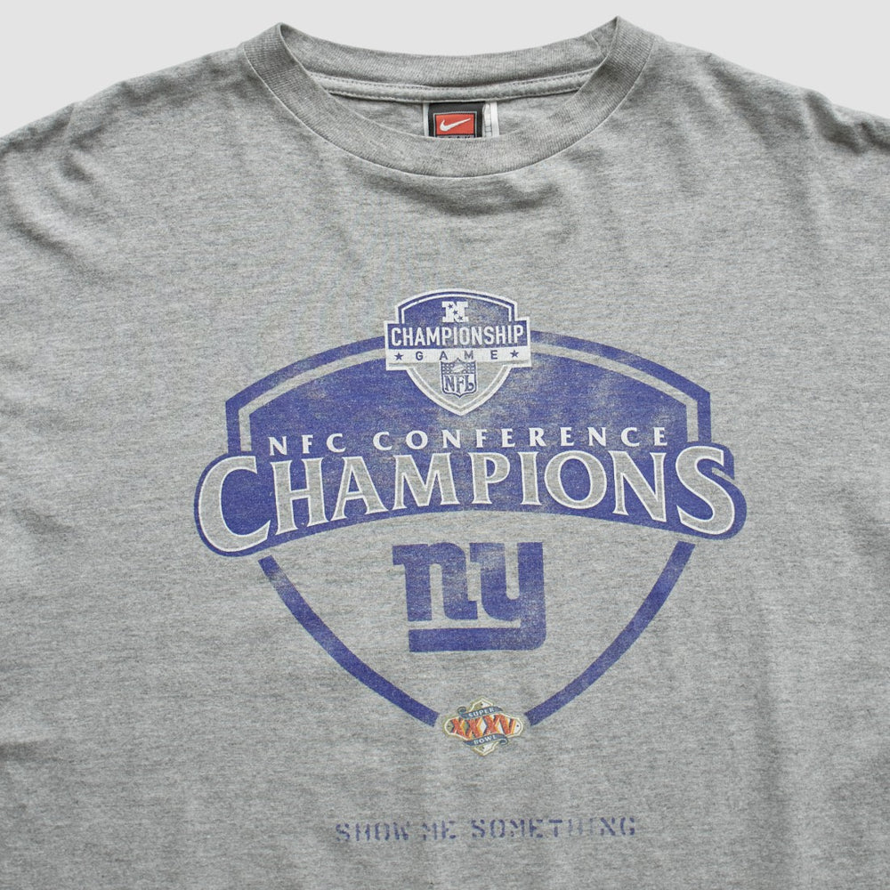 New York Giants 2000 T-Shirt Gray Vintage