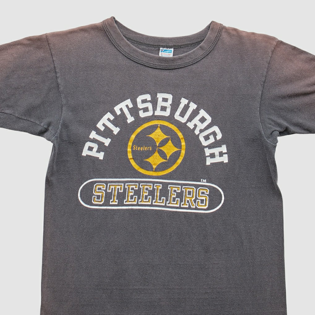 Pittsburgh Steelers Champion 70s T-Shirt Gray Vintage
