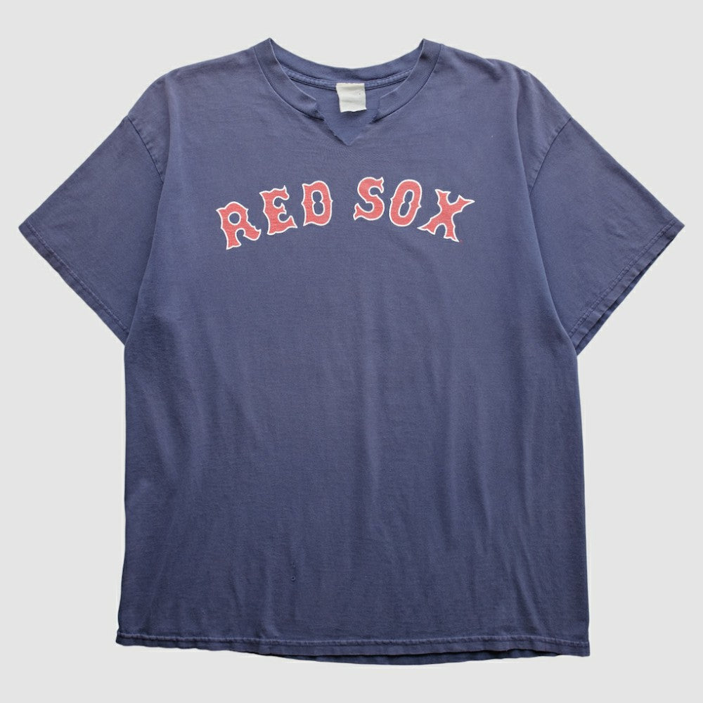 Boston Red Sox Majestic 2000s T-Shirt - Navy - M by Fanatics Real Vintage T-shirts