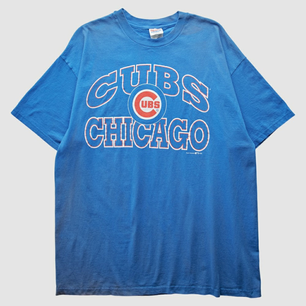 Chicago Cubs Hanes 1998 T-Shirt - Blue - 2XL by Fanatics Real Vintage T-shirts
