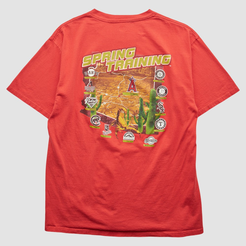 Los Angeles Angels Lee Apparel 2000s T-Shirt - Red - M by Fanatics Real Vintage T-shirts
