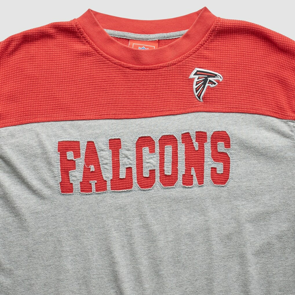 Atlanta Falcons NFL 2000s Long Sleeve T-Shirt Gray Vintage