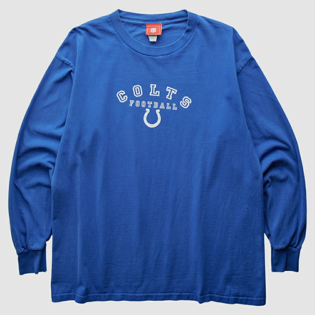 Indianapolis Colts NFL 2000s Long Sleeve T-Shirt Blue Vintage