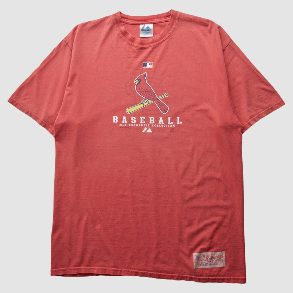 St. Louis Cardinals Majestic 2000s T-Shirt - Red - XL by Fanatics Real Vintage T-shirts