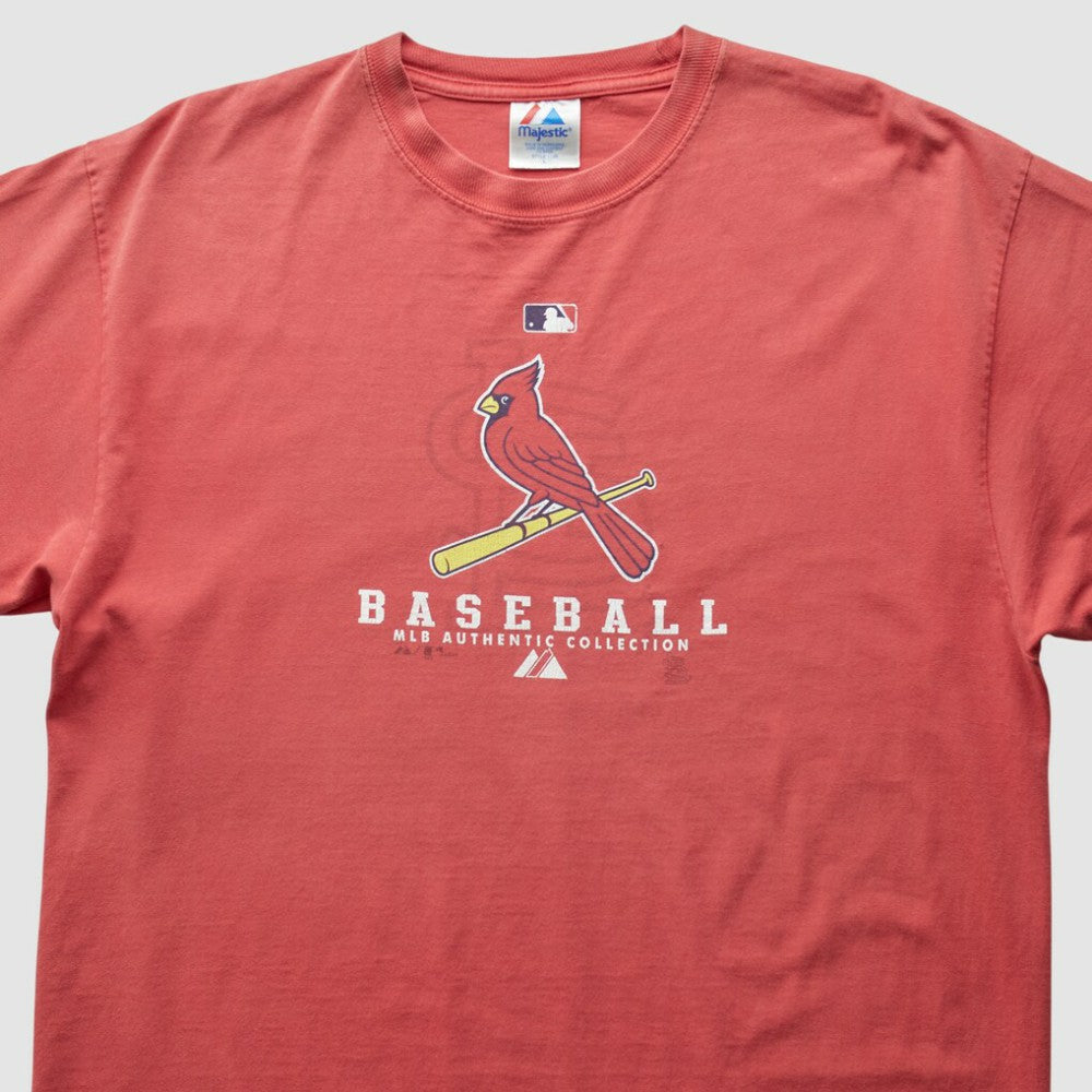 St. Louis Cardinals Majestic 2000s T-Shirt - Red - XL by Fanatics Real Vintage T-shirts
