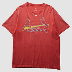 St. Louis Cardinals Majestic 2000s T-Shirt - Red - M by Fanatics Real Vintage T-shirts