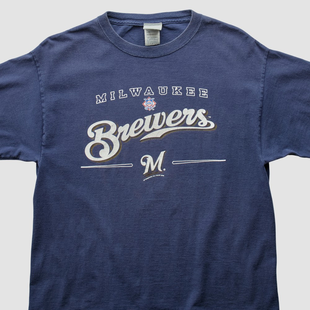 Milwaukee Brewers 2006 T-Shirt - Navy - S by Fanatics Real Vintage T-shirts