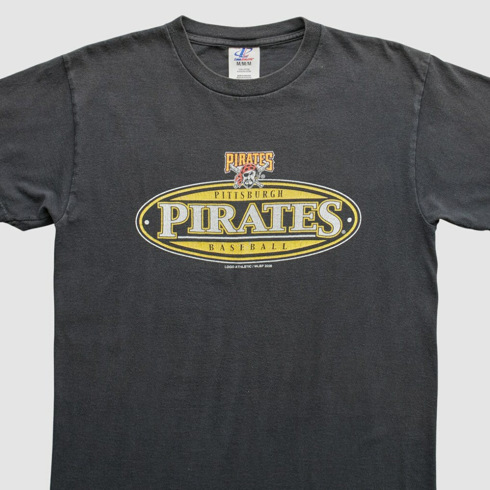 Pittsburgh Pirates Logo Athletic 2000 T-Shirt - Gray - S by Fanatics Real Vintage T-shirts