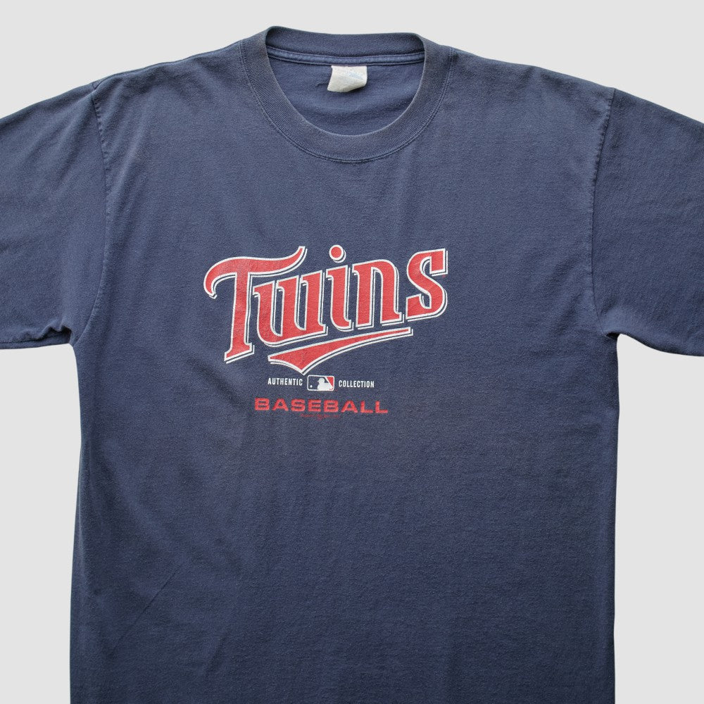 Minnesota Twins Majestic 2000s T-Shirt - Navy - XL by Fanatics Real Vintage T-shirts