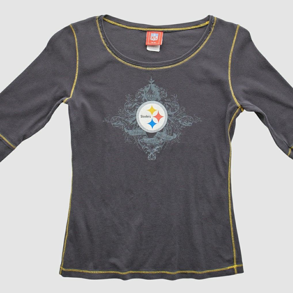 Pittsburgh Steelers NFL 2000s T-Shirt Gray Vintage