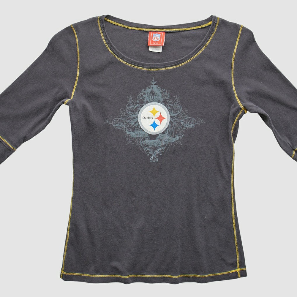 Pittsburgh Steelers NFL 2000s T-Shirt Gray Vintage