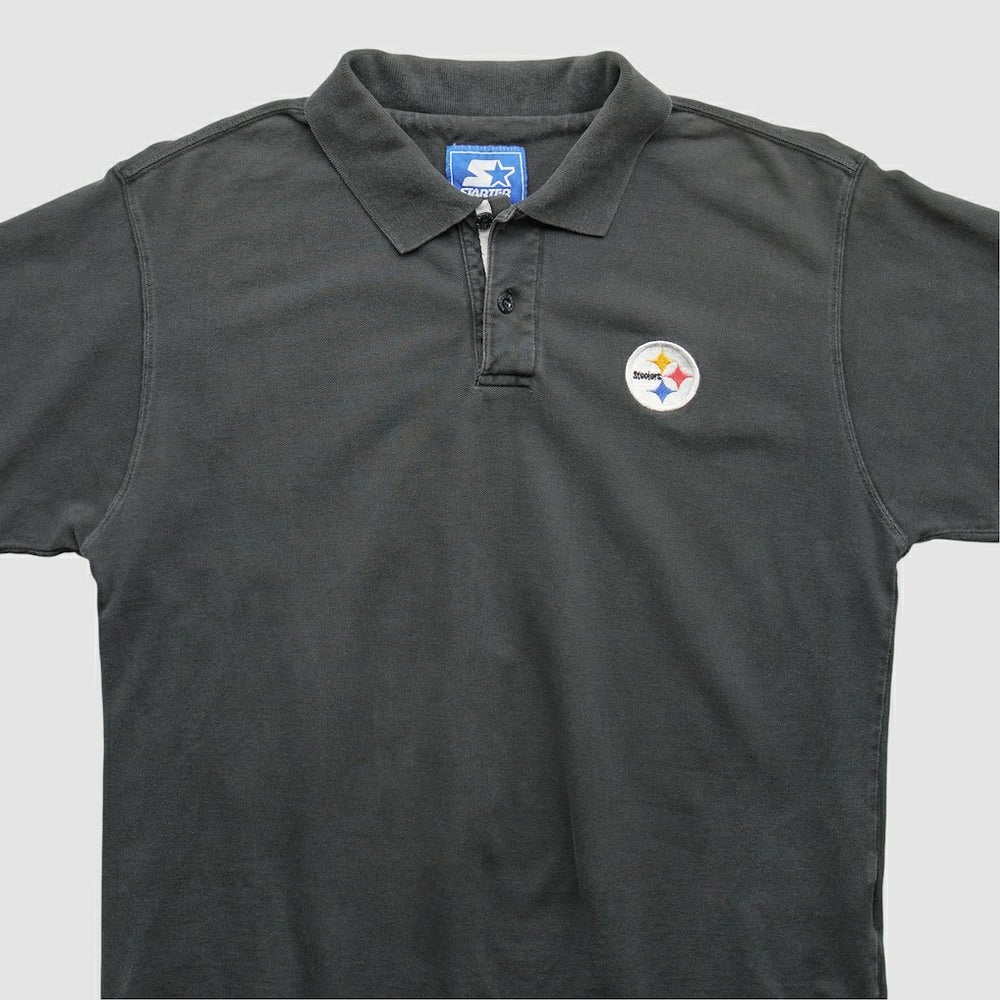 Pittsburgh Steelers Starter 2000s Polo Black Vintage