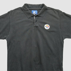 Pittsburgh Steelers Starter 2000s Polo Black Vintage