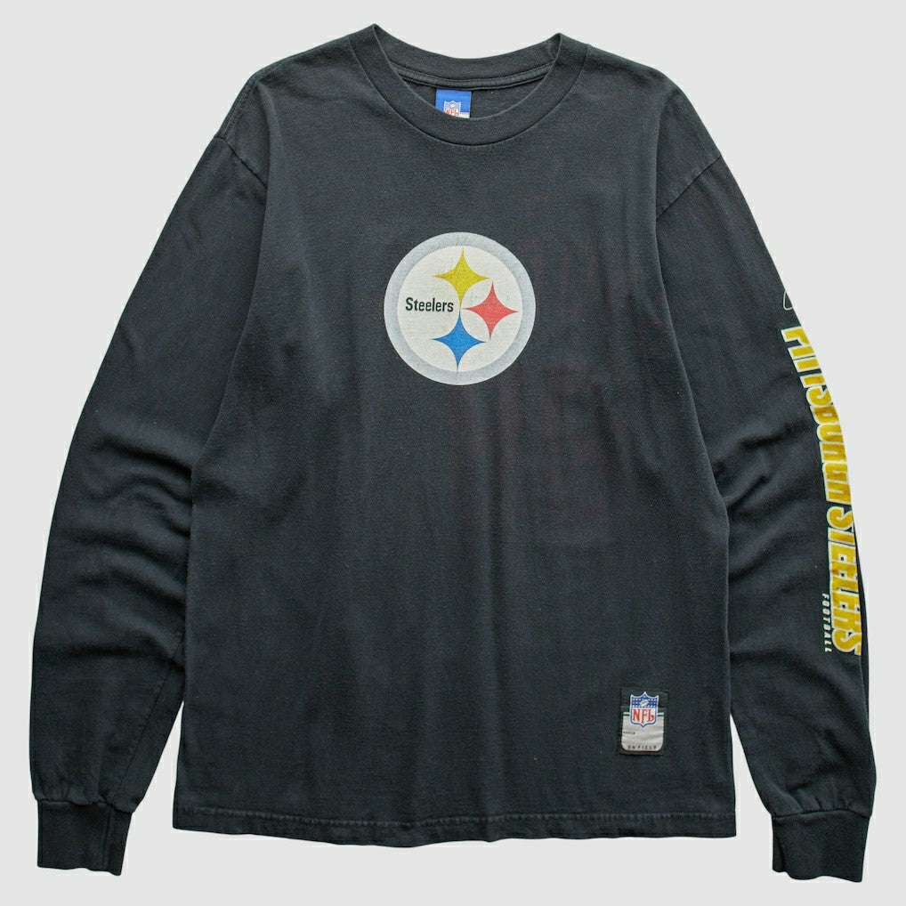 Pittsburgh Steelers Reebok 2000s T-Shirt Black Vintage