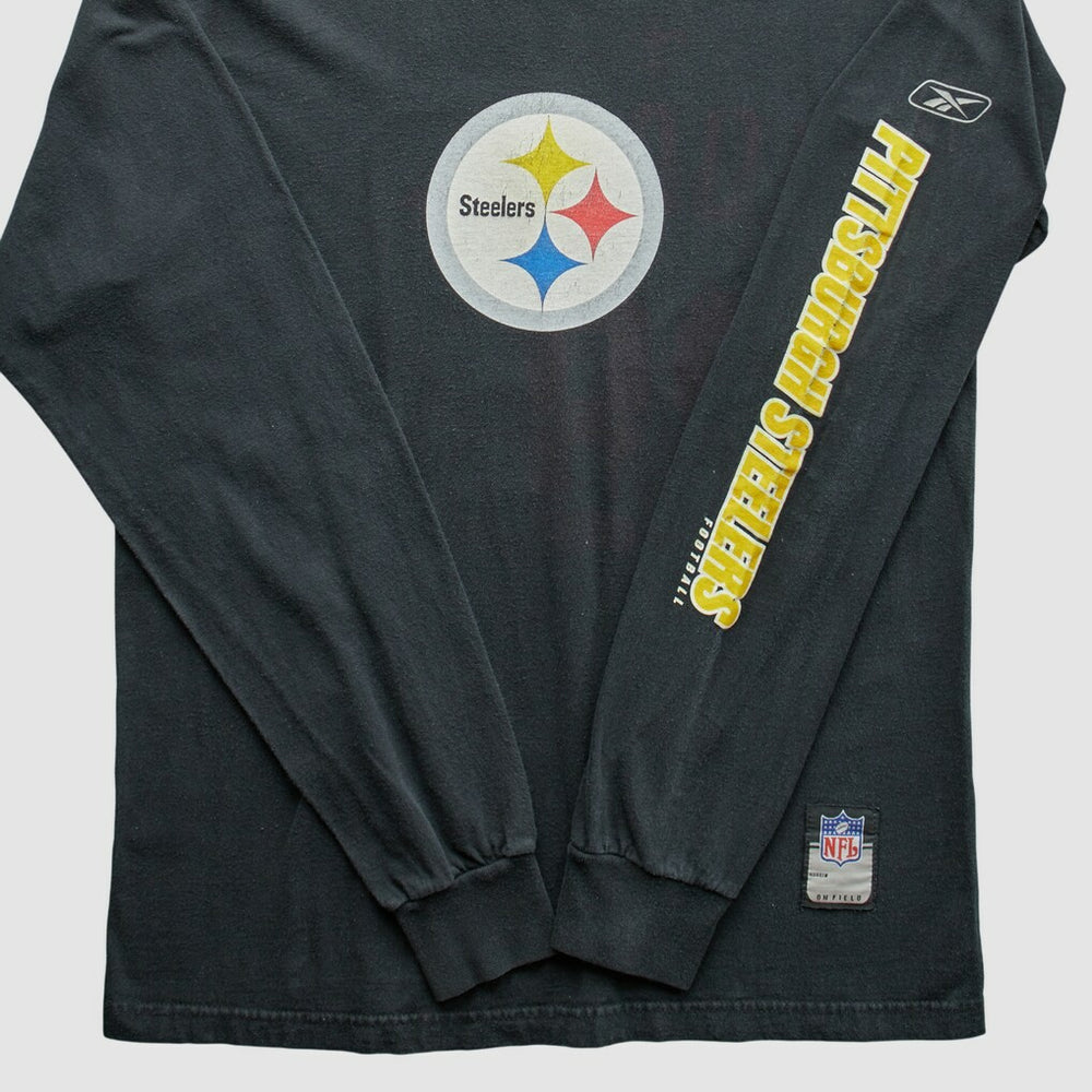 Pittsburgh Steelers Reebok 2000s T-Shirt Black Vintage