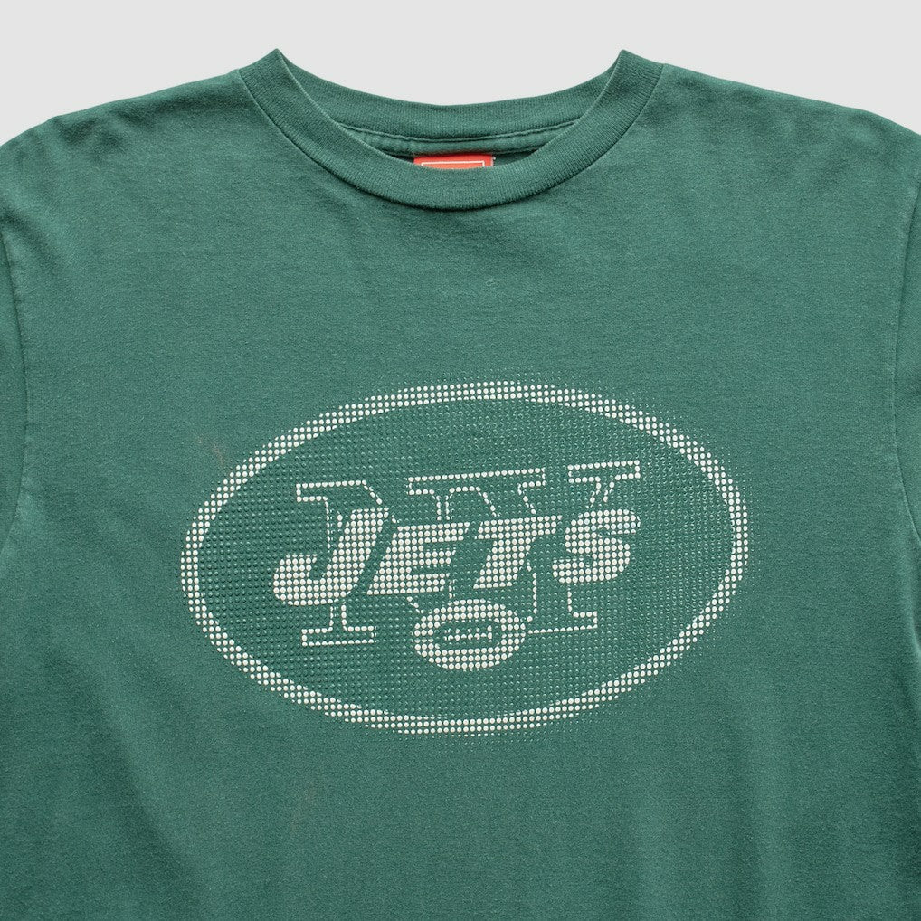 New York Jets NFL 2000s Long Sleeve T-Shirt Green Vintage