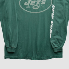 New York Jets NFL 2000s Long Sleeve T-Shirt Green Vintage