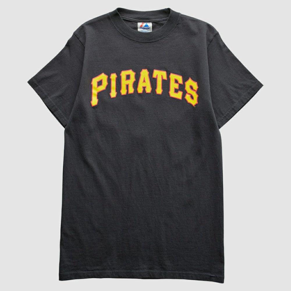 Pittsburgh Pirates Majestic 2000s T-Shirt - Black - XXS by Fanatics Real Vintage T-shirts