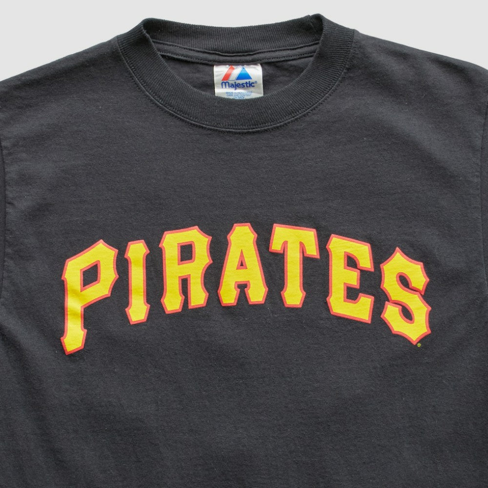 Pittsburgh Pirates Majestic 2000s T-Shirt - Black - XXS by Fanatics Real Vintage T-shirts