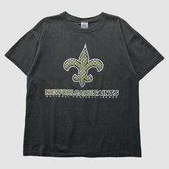New Orleans Saints Delta 2000s T-Shirt Black Vintage