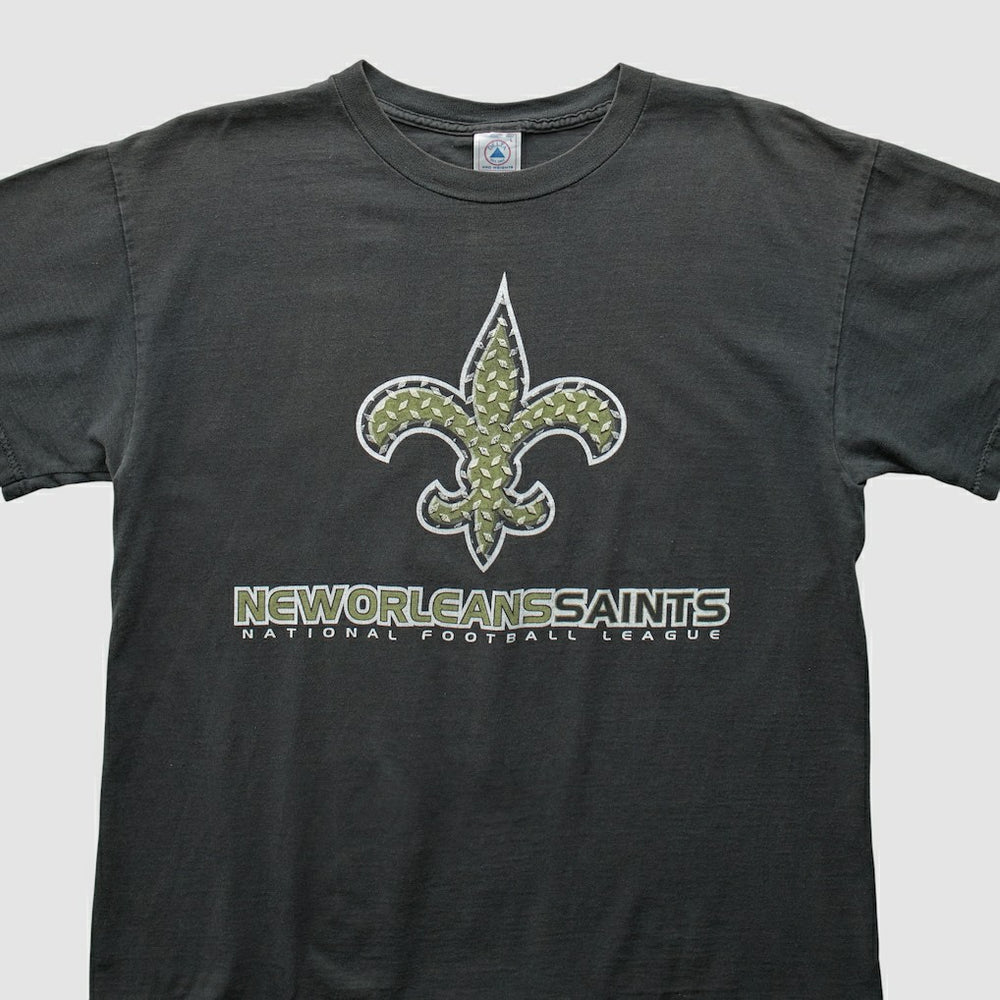 New Orleans Saints Delta 2000s T-Shirt Black Vintage