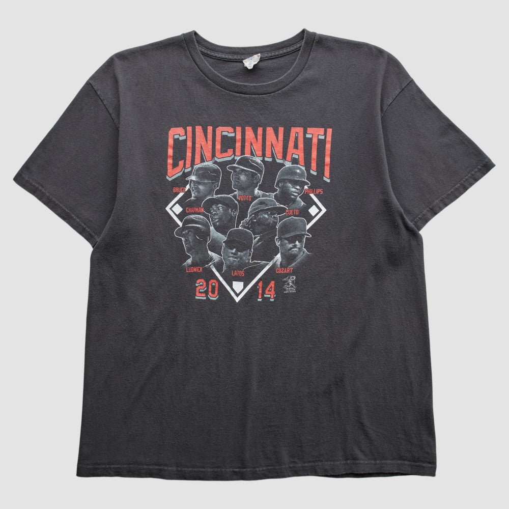 Cincinnati Reds 2014 T-Shirt - Black - M by Fanatics Real Vintage T-shirts