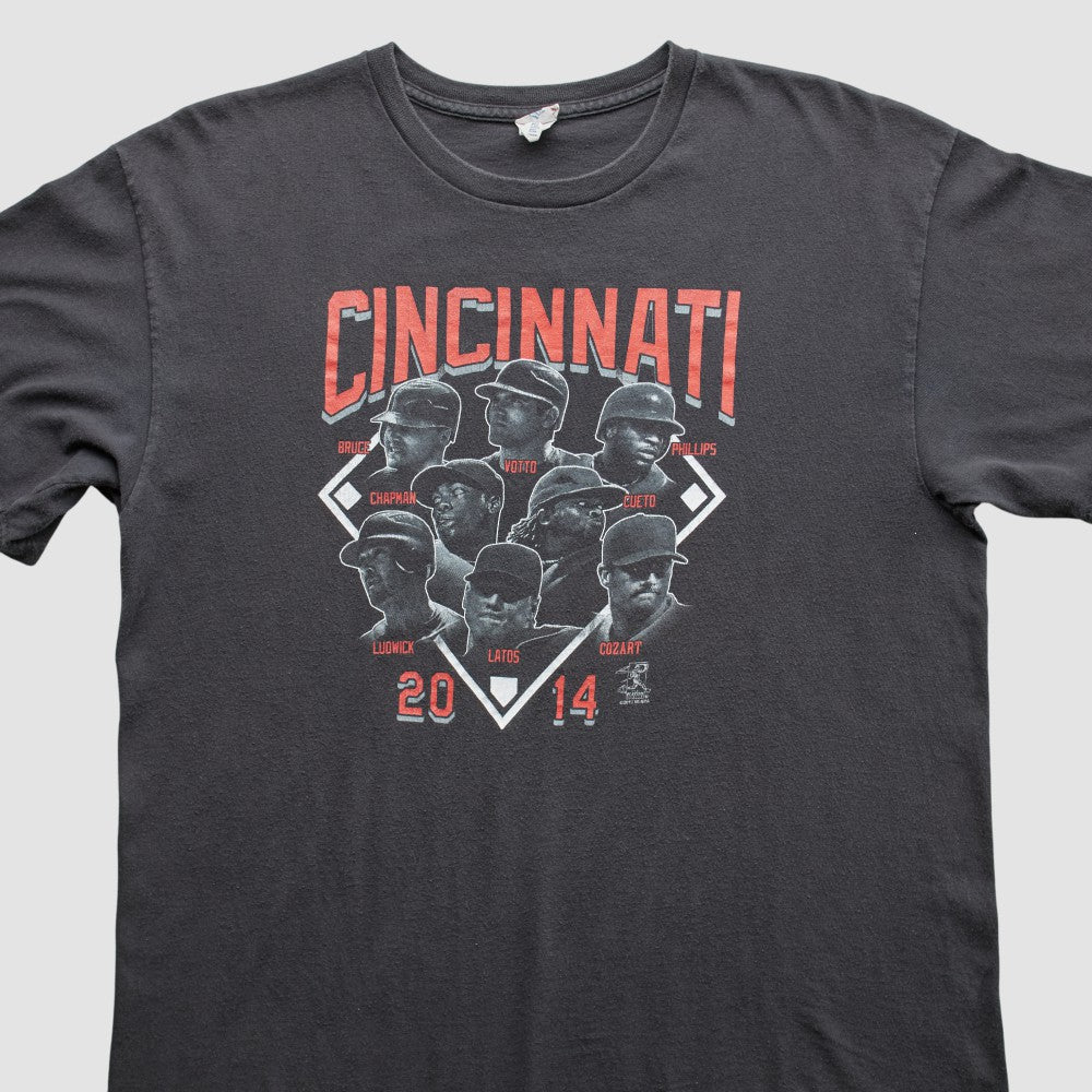 Cincinnati Reds 2014 T-Shirt - Black - M by Fanatics Real Vintage T-shirts