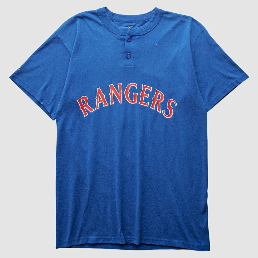 Texas Rangers Majestic 2000s T-Shirt - Blue - M by Fanatics Real Vintage T-shirts