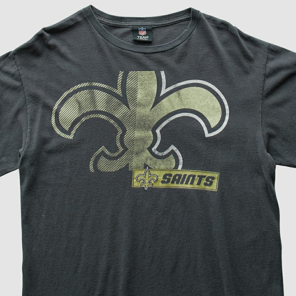 New Orleans Saints NFL 2010s T-Shirt Black Vintage