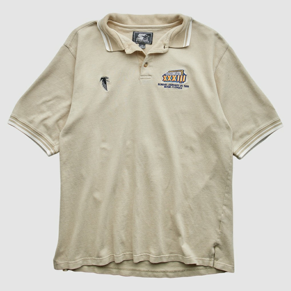 Atlanta Falcons Starter 1999 Polo Beige Vintage