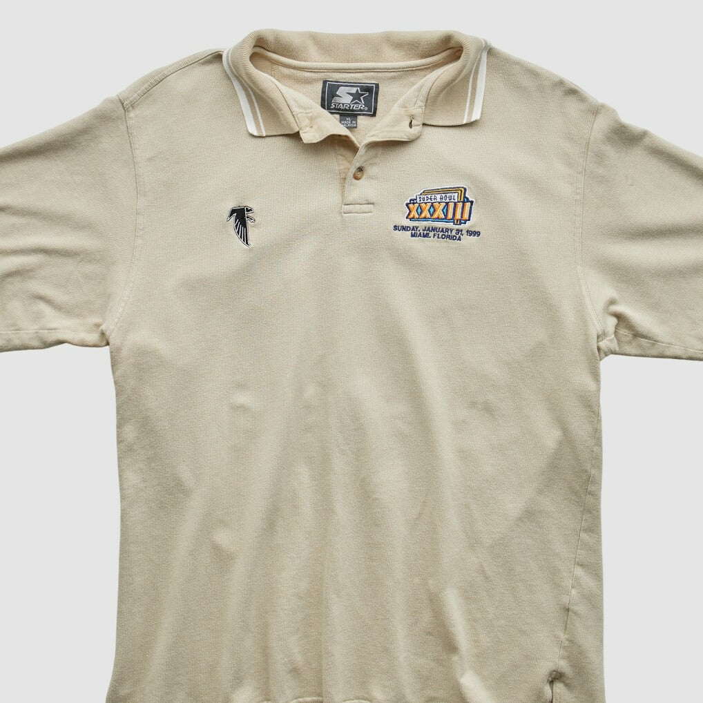 Atlanta Falcons Starter 1999 Polo Beige Vintage