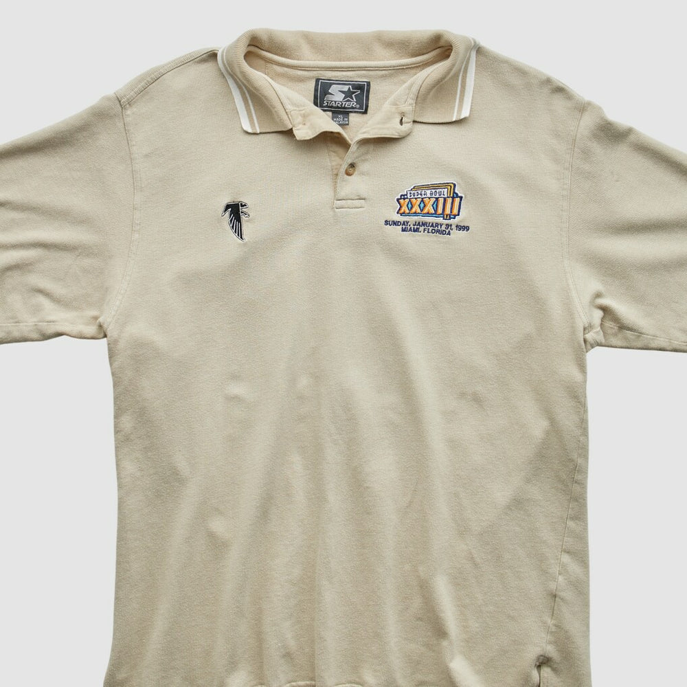 Atlanta Falcons Starter 1999 Polo Beige Vintage
