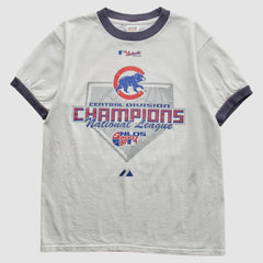 Chicago Cubs Majestic 2007 T-Shirt - White - S by Fanatics Real Vintage T-shirts