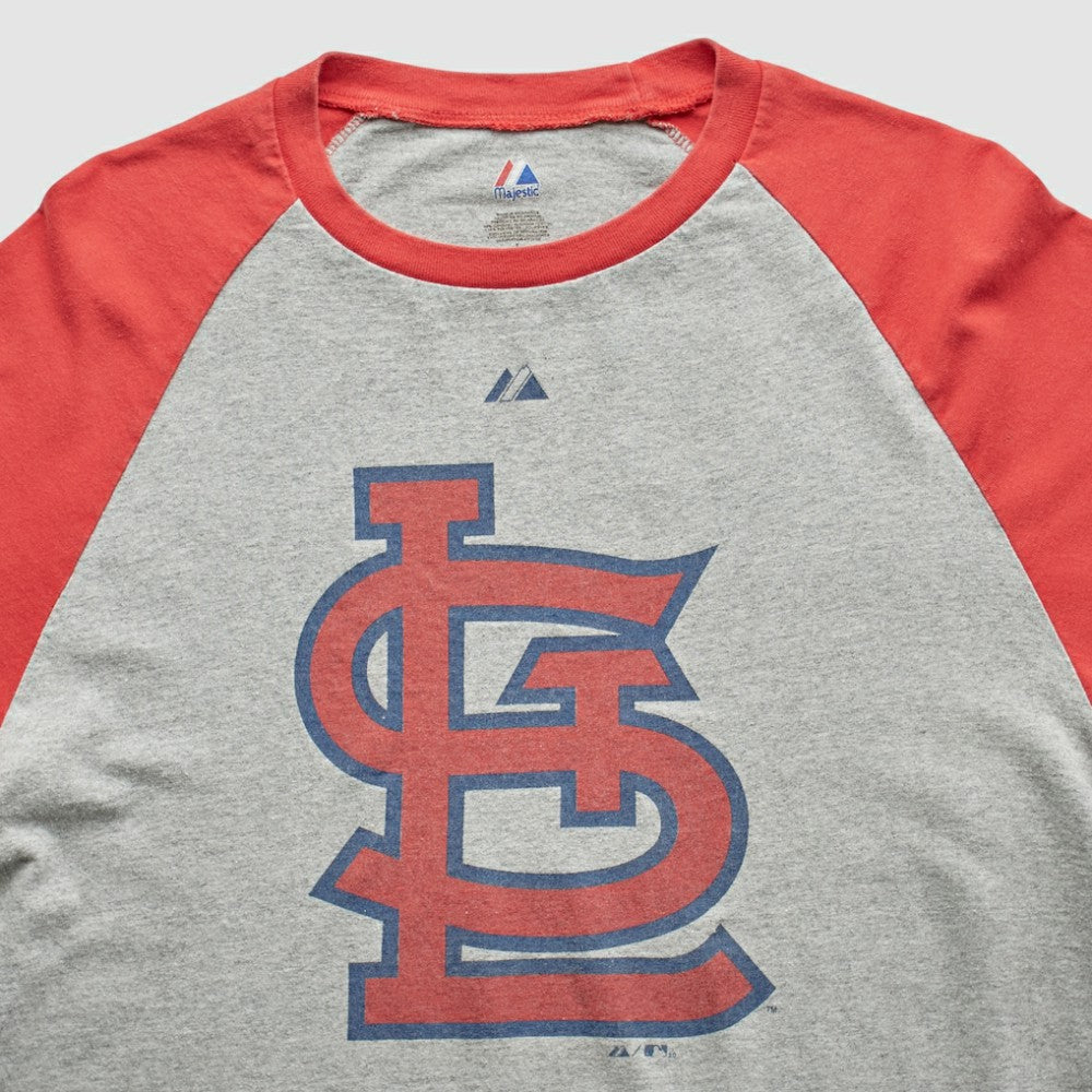 St. Louis Cardinals Majestic 2010 T-Shirt - Heather Gray - S by Fanatics Real Vintage T-shirts